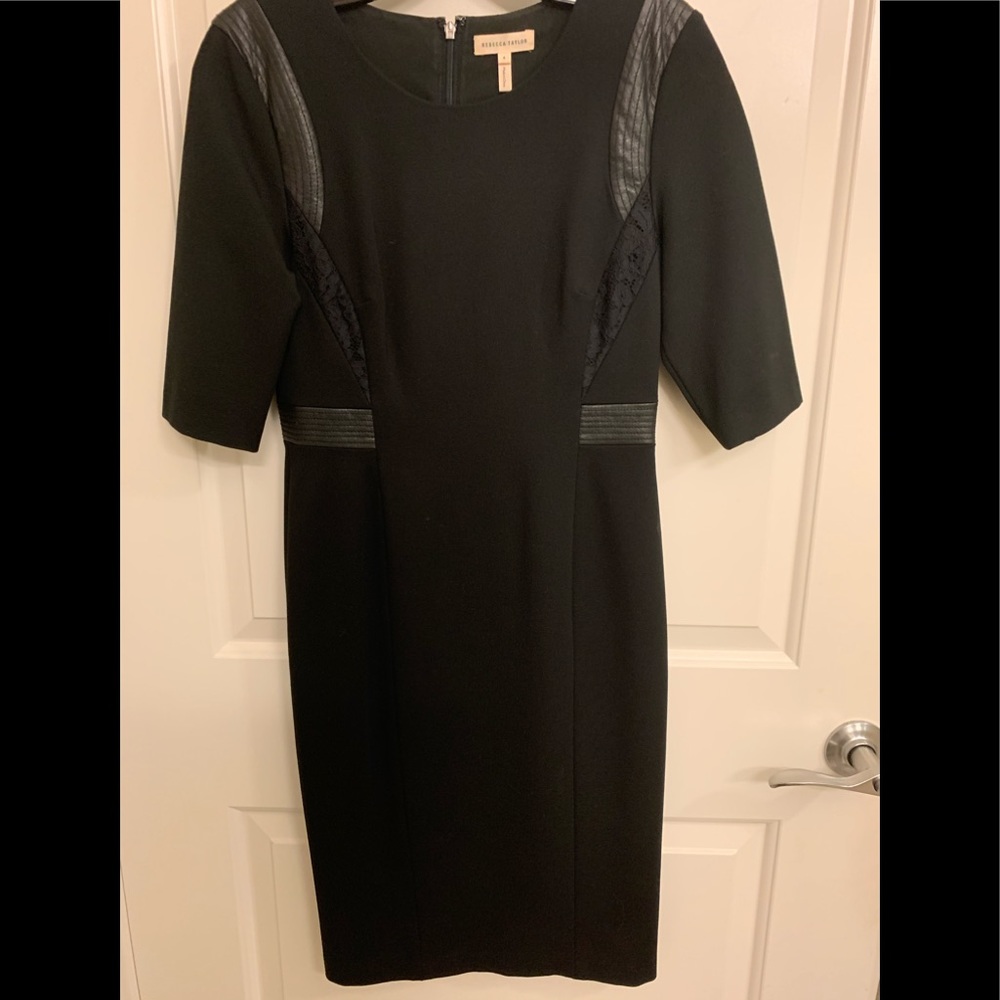 Rebecca Taylor dress with lace/leather detail